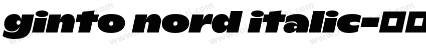 ginto nord italic字体转换